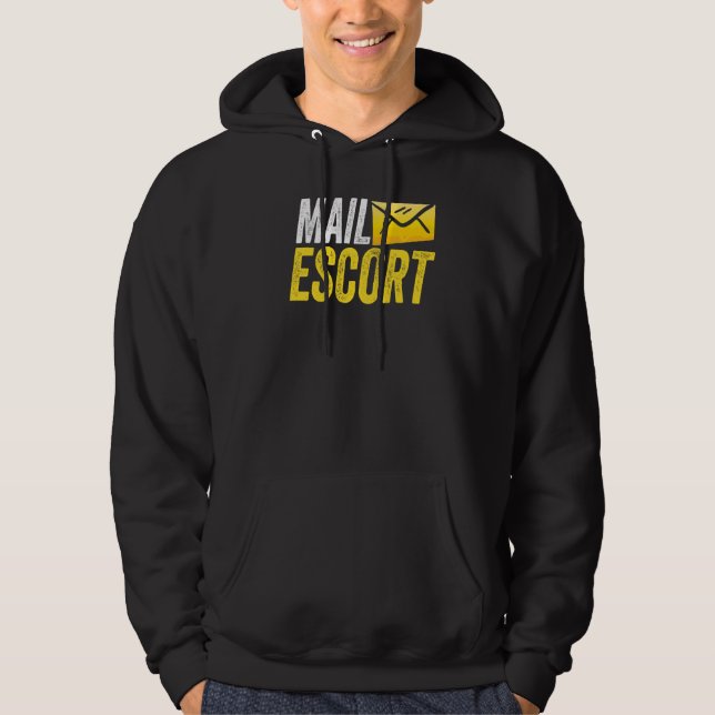 Sudadera Correo Escort Postal Worker Postman Courier Mailma (Anverso)
