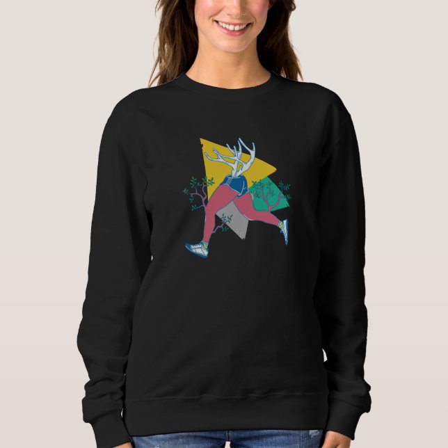 Sudadera Correr como un ciervo (Anverso)
