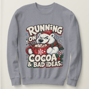 Sudadera Corriendo con Cocoa y malas ideas Oso divertido de