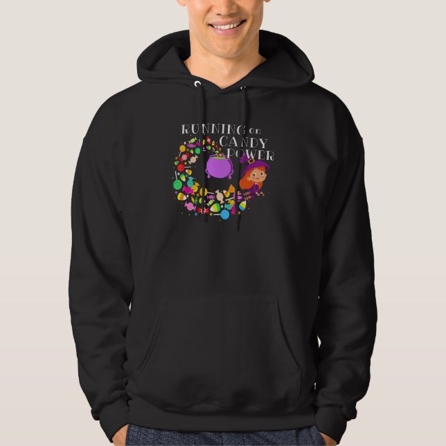 Sudadera Corriendo En Candy Power Redhead Witch Halloween C (Anverso)