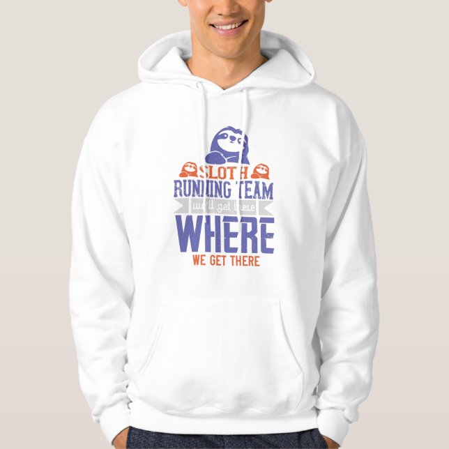 Sudadera Corriendo - Equipo de Corredores de Perezosos (Anverso)
