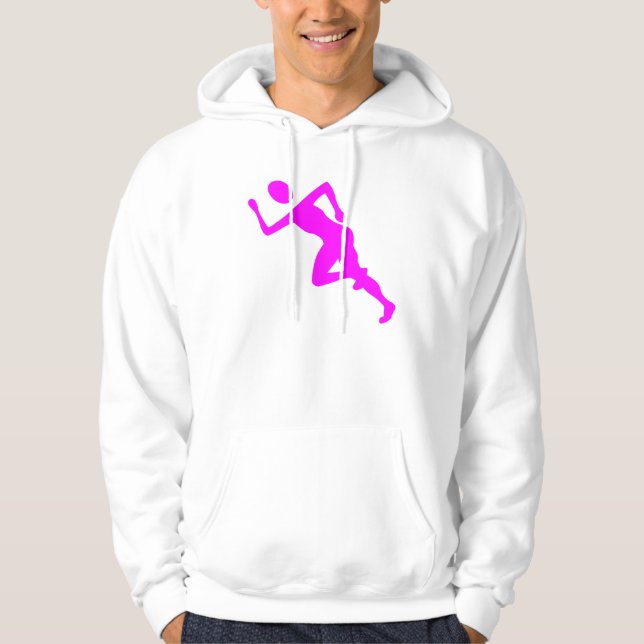Sudadera Corriendo - Magenta (Anverso)