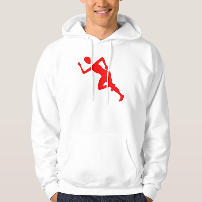 Sudadera Corriendo - Rojo (Anverso)