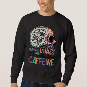 Sudadera Corriendo Sobre El Caos Procrastination Caffeine S