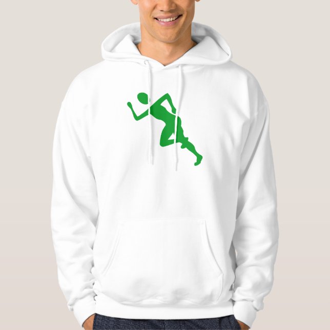 Sudadera Corriendo - Verde de hierba (Anverso)