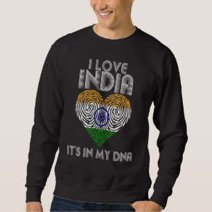 Sudadera Corro a la India es en mi ADN Bandera india me enc