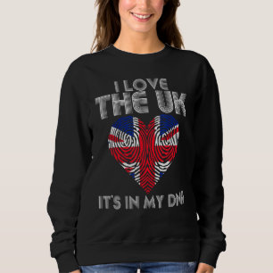 Sudadera Corro Al Reino Unido Está En Mi Dna Bandera Del Re