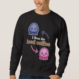 Sudadera Corro Con Café Helado Cuto De Octopus Reversible