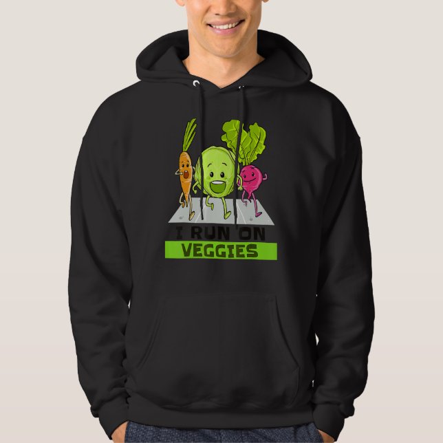 Sudadera Corro Con Veggies Vegetariano Vegetariano (Anverso)