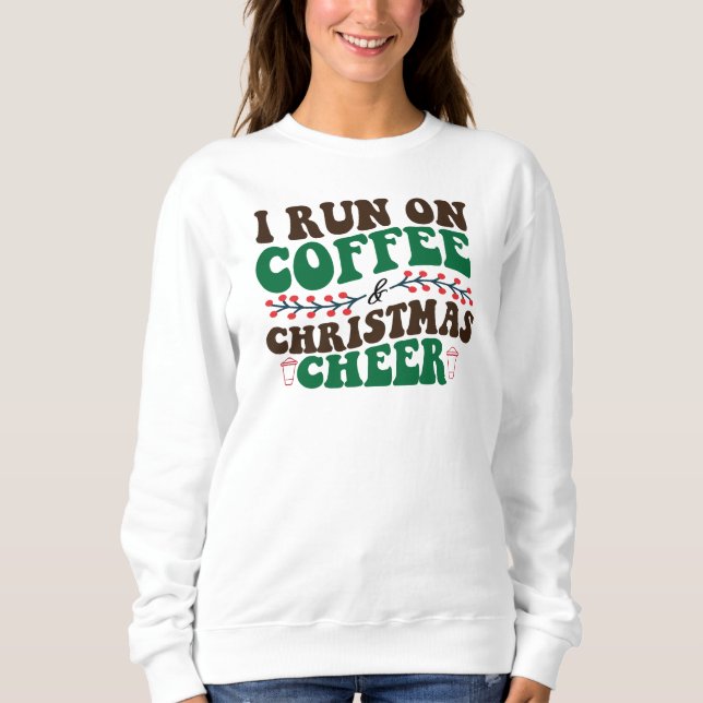 Sudadera Corro En Café Y Navidades Saludo-Navidad (Anverso)