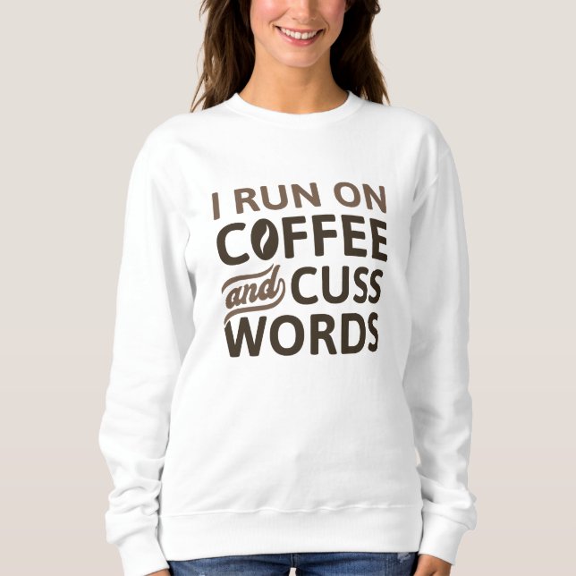Sudadera Corro En Café Y Palabras De Tocos (Anverso)