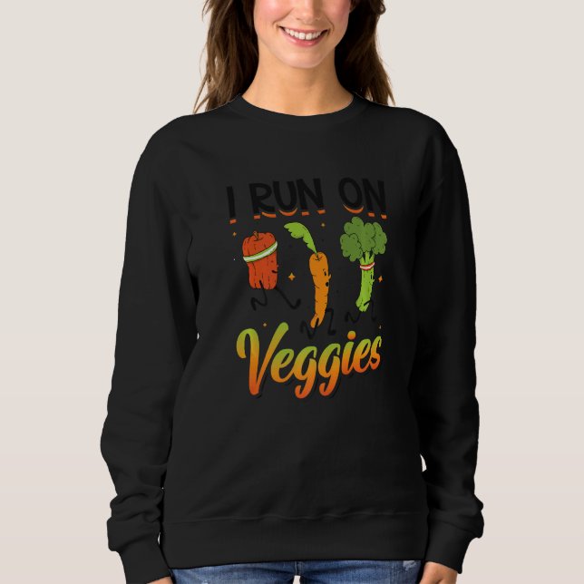 Sudadera Corro En Veggies Vegan Runner (Anverso)