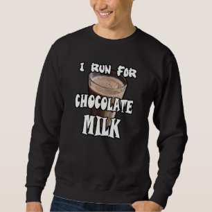 Sudadera Corro por la leche de chocolate corriendo