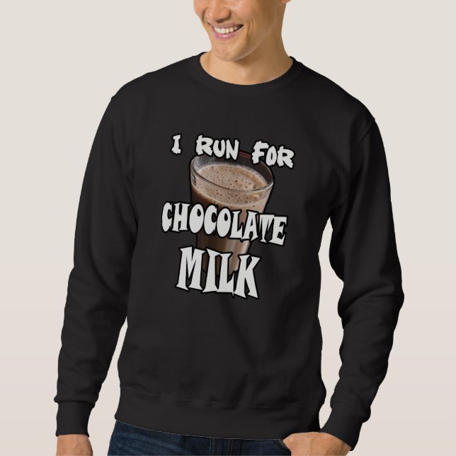 Sudadera Corro por Leche de Chocolate Corriendo (Anverso)