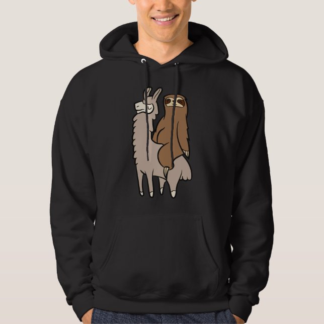 Sudadera Corta Leche Sobre Llama Amor Y Lemas (Anverso)