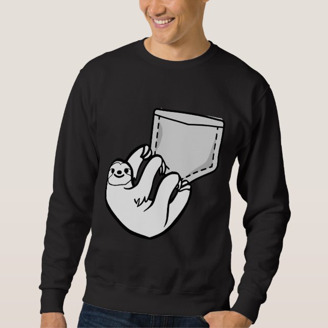 Sudadera Corta ranura de bolsillo colgando alrededor (Anverso)