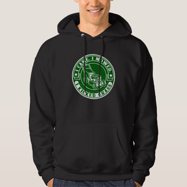 Sudadera Corte de Césped  Llegué Corté Pateé Césped Cortado (Anverso)