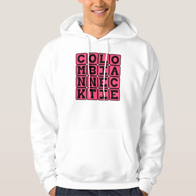 Sudadera Corte de Corbata Colombiana, Método de Ejecución (Anverso)