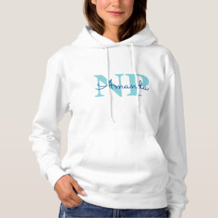 Sudadera Corte Ice Blue Snowflake Nombre Personalizado Enfe
