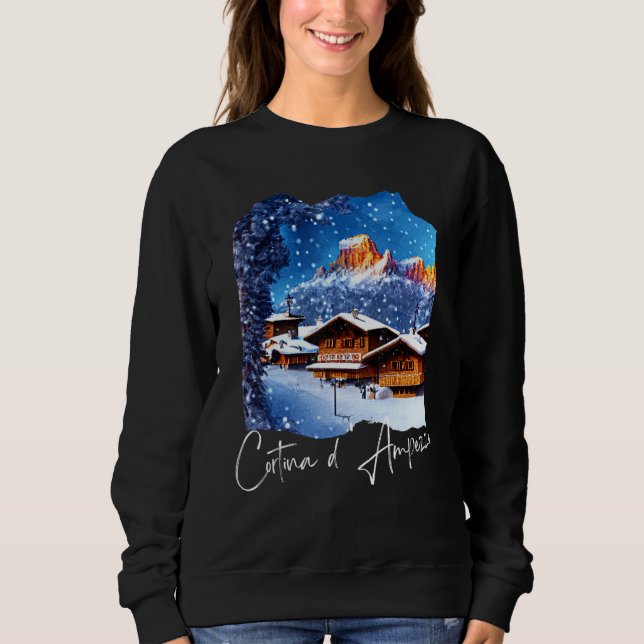 Sudadera Cortina d'Ampezzo Dolomiti Painting Cortina d'Ampe (Anverso)