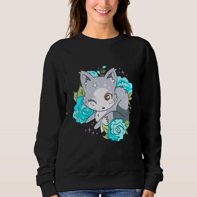 Sudadera Corto Ártico Fox Adorable Fox Wink Antártica Anima (Anverso)