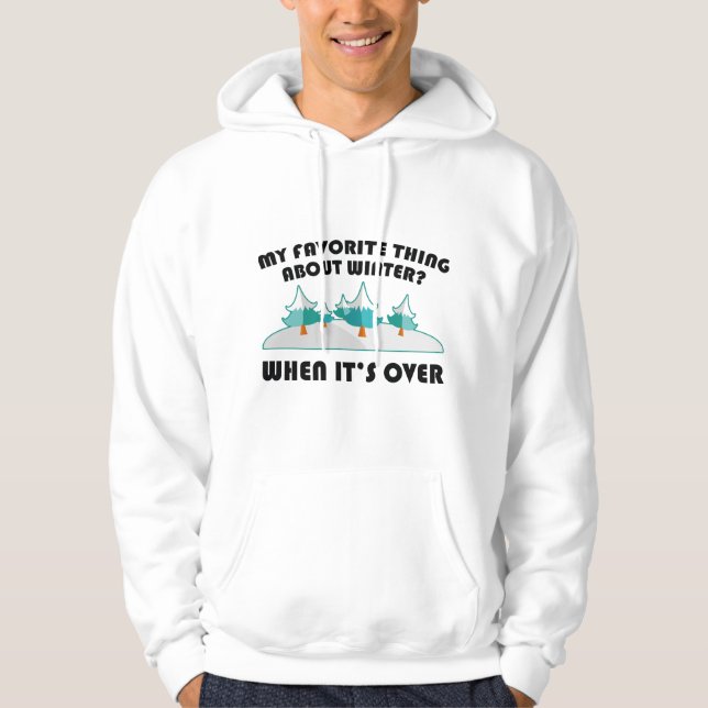 Sudadera Cosa Favorita Sobre el Invierno (Anverso)