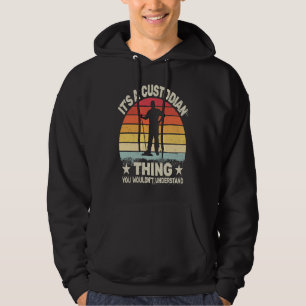 Sudadera Cosa retro de custodio para trapeo de mantenimient