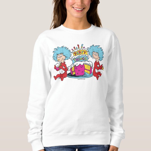 Sudadera Cosa Uno Cosa Dos Cosas de Fiesta (Anverso)