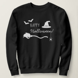 Sudadera Cosas de bruja, araña, murmuran feliz texto de Hal