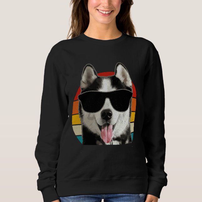 Sudadera Cosas de sol Husky Siberiano Funny (Anverso)
