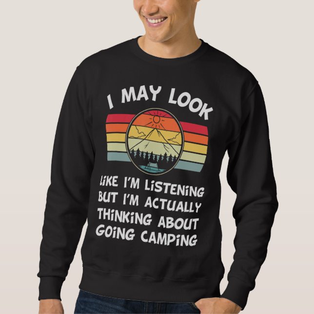 Sudadera Cosas Graciosas De Camping Para Los Camperos Que P (Anverso)