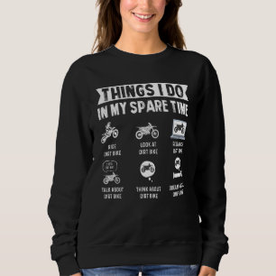 Sudadera Cosas Que Hago En Mi Tiempo De Repuesto Motocross