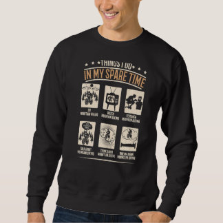 Sudadera Cosas Que Hago En Mi Tiempo Libre Bicicleta Montañ