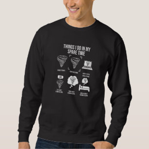 Sudadera Cosas que hago en mi tiempo libre, cazador de torm