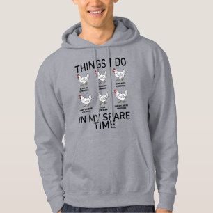 Sudadera cosas que hago en mi tiempo libre citas divertidas