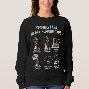 Sudadera Cosas que hago en mi tiempo libre granja de cabras