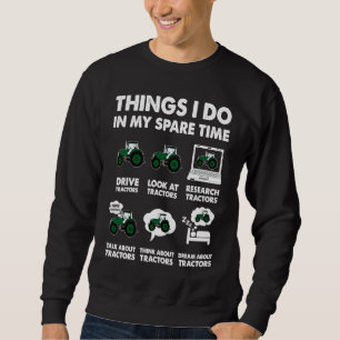 Sudadera Cosas que hago en mi tiempo libre Tractor Granje
