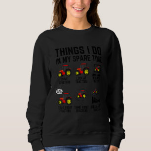 Sudadera Cosas que hago en mi tiempo libre Tractores Cond