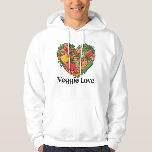 Sudadera Cosecha con corazón: un amor por las verduras (Anverso)