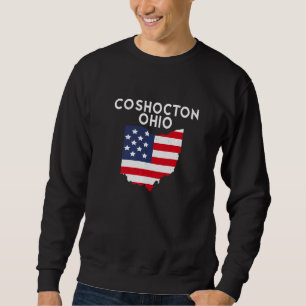 Sudadera Coshocton Ohio EE. UU. Estado América Viaje Ohioan