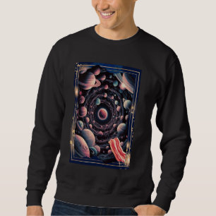 Sudadera Cosmic Bacon Adventure Surreal Plants Art Space L
