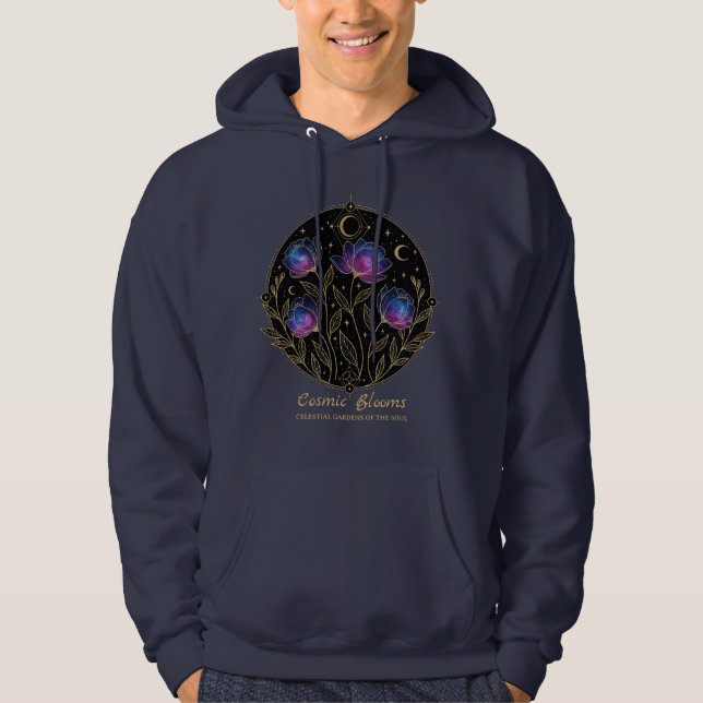 Sudadera Cosmic Blooms – Celestial Floral Mandala flowers (Anverso)