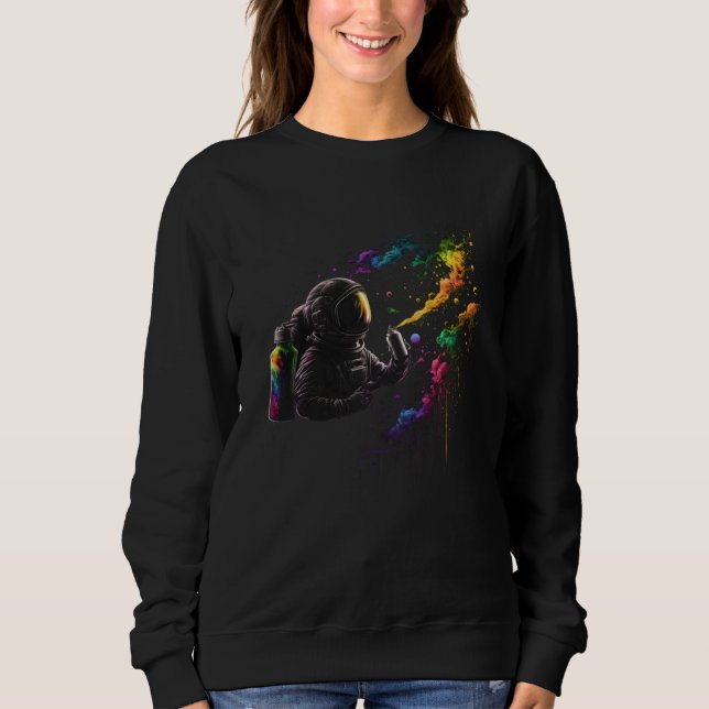Sudadera Cosmic Canvas  Graffiti and Space fans (Anverso)