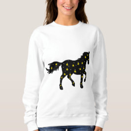 Sudadera Cosmic Horse Space Stars Design – Celestial Zodiac