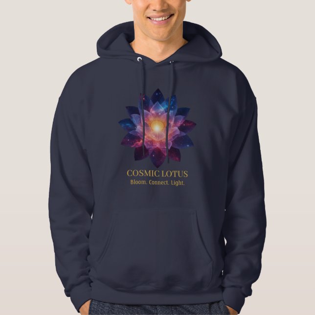 Sudadera Cosmic Lotus Flower | Galaxy Bloom Energy (Anverso)