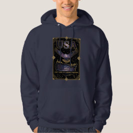 Sudadera Cosmic USA Eagle Celestial Map Art