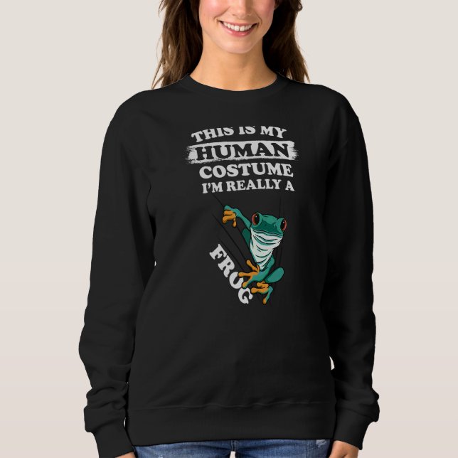 Sudadera Cosplay Este es mi disfraz humano del que realment (Anverso)