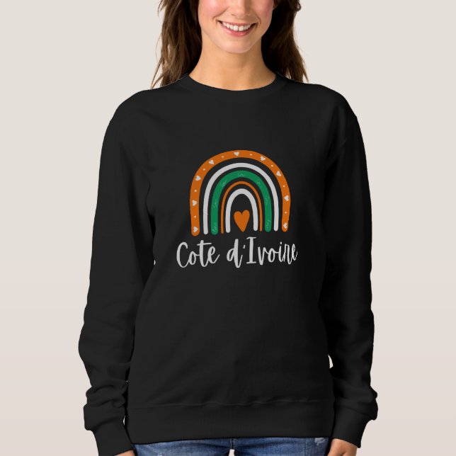 Sudadera Costa de Marfil arcoiris boho Independencia de Cos (Anverso)