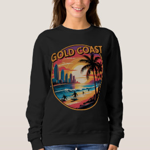 Sudadera Costa de Oro Retro Sunset Australia Vacaciones Bea