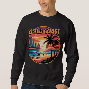 Sudadera Costa de Oro Retro Sunset Australia Vacaciones Bea